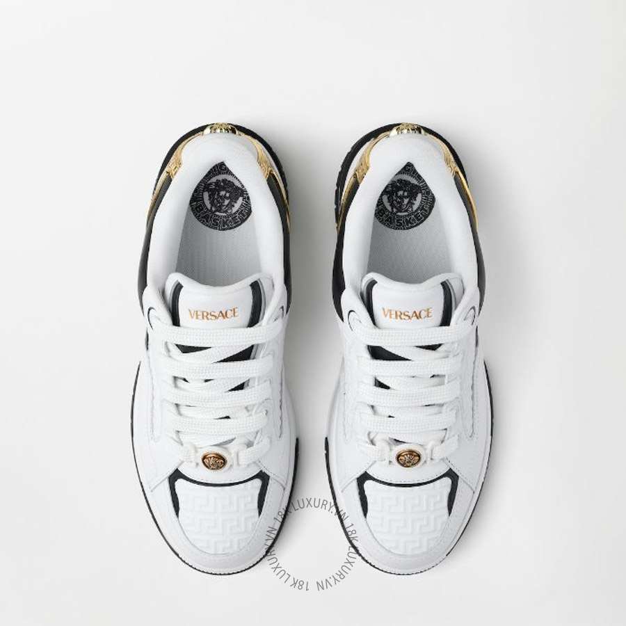 Giày Thể Thao Versace Biggie Basket Sneakers 1025655-1A14615_2W02J VSC375