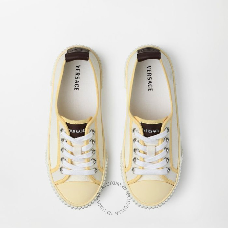 Giày Thể Thao Versace Goliath Canvas Sneakers 1024856-1A18075_2YF3P VSC322