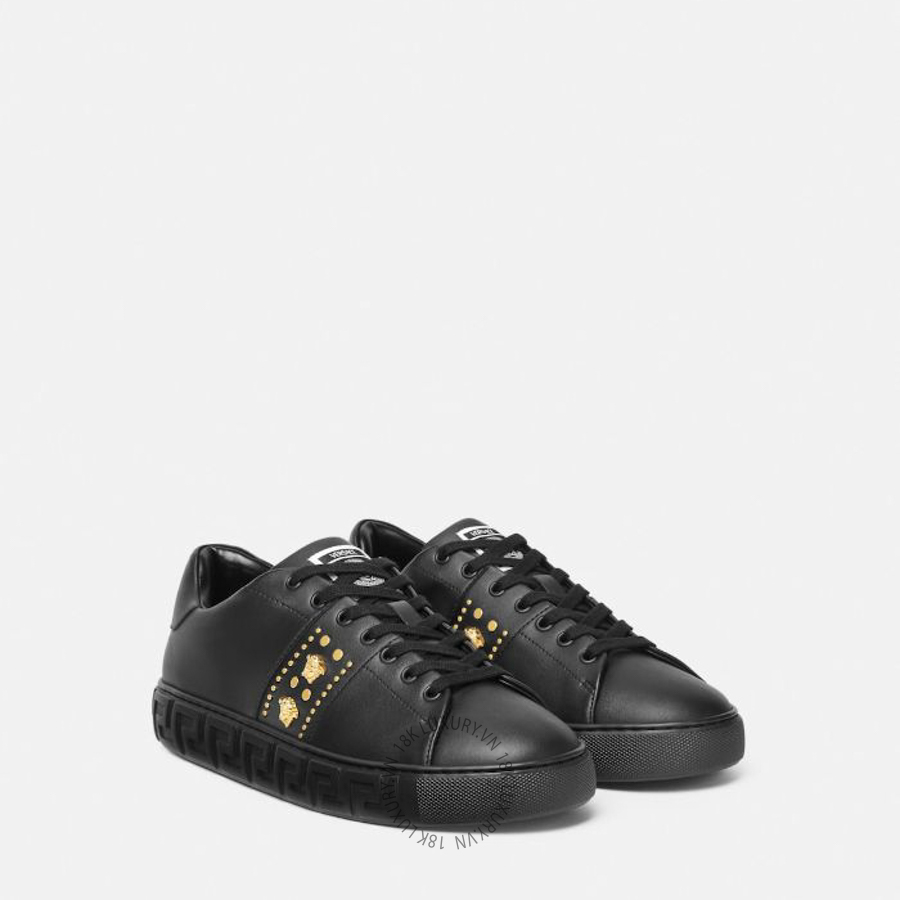 Giày Thể Thao Versace Greca Embellished Nylon Sneakers 1014460-1A13065_1B00V VSC386