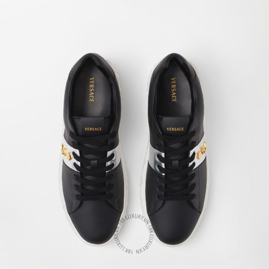 Giày Thể Thao Versace Greca Embellished Sneakers 1024206-1A19224_2B06G VSC382