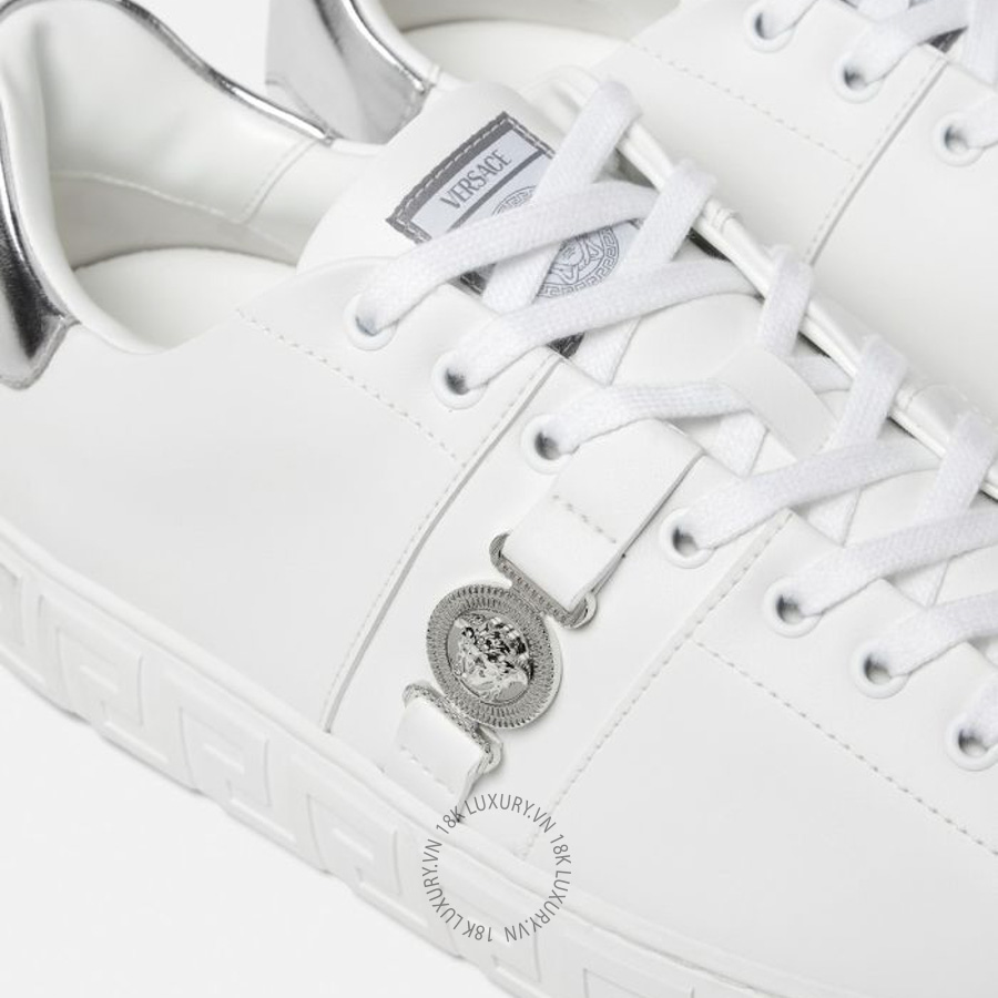 Giày Thể Thao Versace Greca Leather Sneakers 1014460-1A14957_2W270 VSC367 13 Giày Thể Thao Versace Greca Leather Sneakers 1014460-1A14957_2W270 VSC367