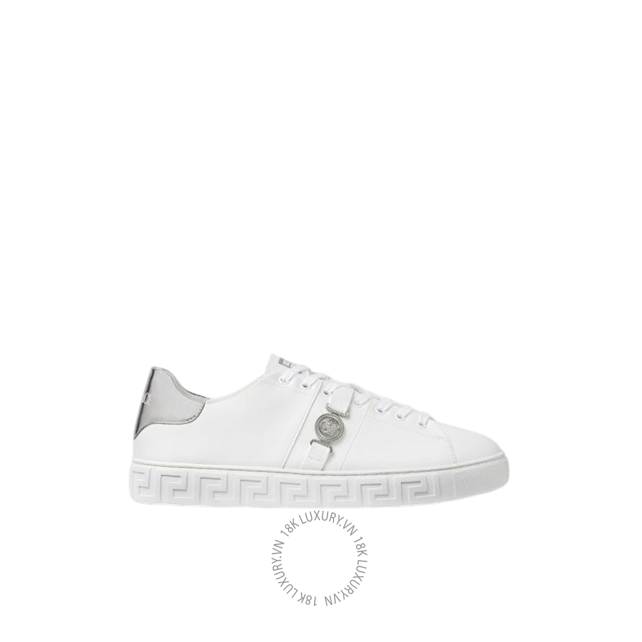 Giày Thể Thao Versace Greca Leather Sneakers 1014460-1A14957_2W270 VSC367