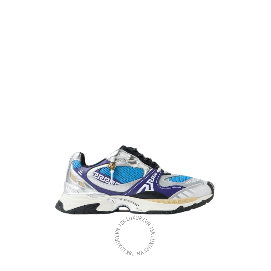 Giày Thể Thao Versace Icaro Metallic Leather Sneakers 1026188-1A19166_6L45J VSC406