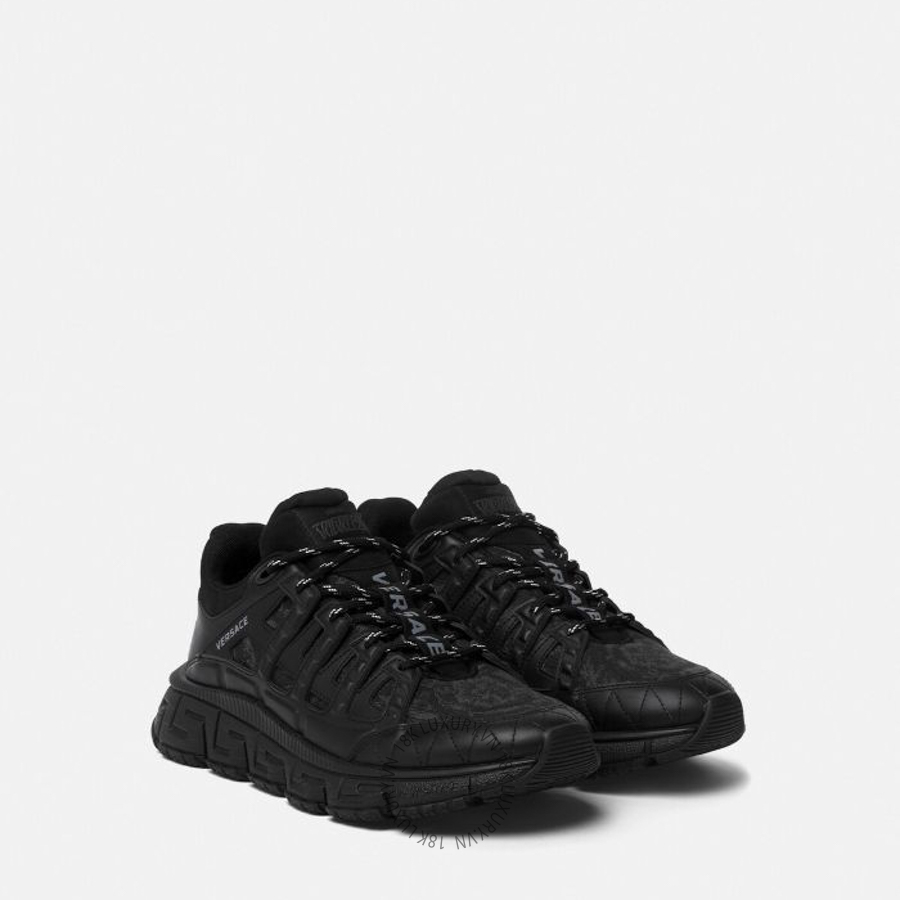 Giày Thể Thao Versace Trigreca Jacquard Leather Sneakers DSU8094-1A09769_2B580 VSC412