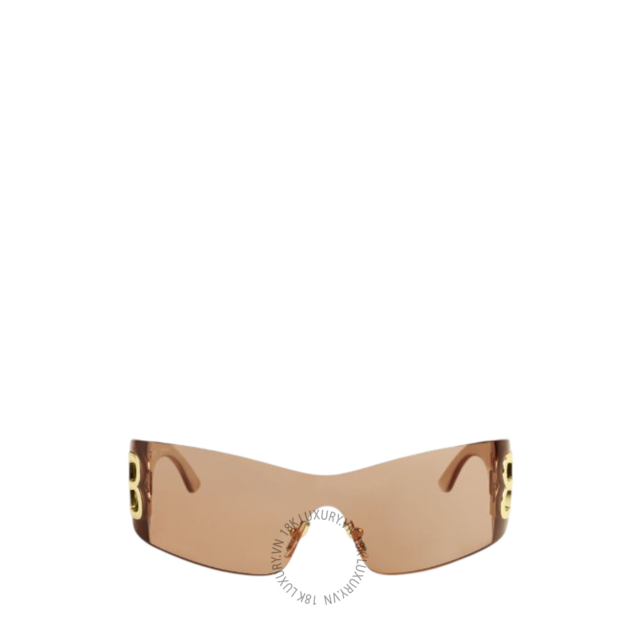 Kính Balenciaga Bossy Mask Sunglasses in Light Brown 794333T00039727 BCA223