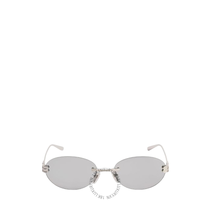 Kính Balenciaga Gossip Oval Af Sunglasses in Light Grey 871109T00051259 BCA196