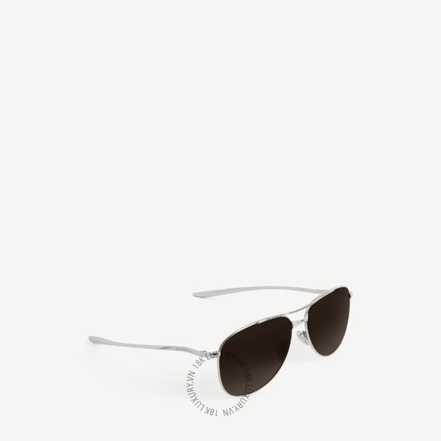 Kính Balenciaga Men's Monday Pilot Sunglasses in Shiny Silver A000V5T00058337 BCA198 10 Kính Balenciaga Men's Monday Pilot Sunglasses in Shiny Silver A000V5T00058337 BCA198