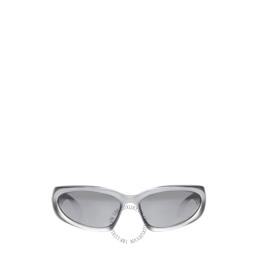 Kính Balenciaga Swift Oval Sunglasses in Silver 658745T00071402 BCA242