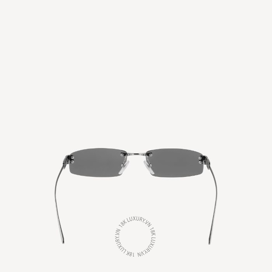 Kính Balenciaga Women's Gossip Rectangle Sunglasses in Light Silver 858888T00058337 BCA178