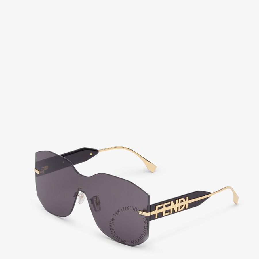 Kính Fendi Nữ Fendigraphy Black shield sunglasses FOL039V1WF02N1 FND448