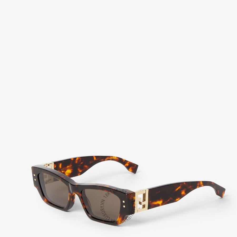 Kính Fendi Nữ Fold Havana acetate sunglasses FOL161V1PF1YBH FND434