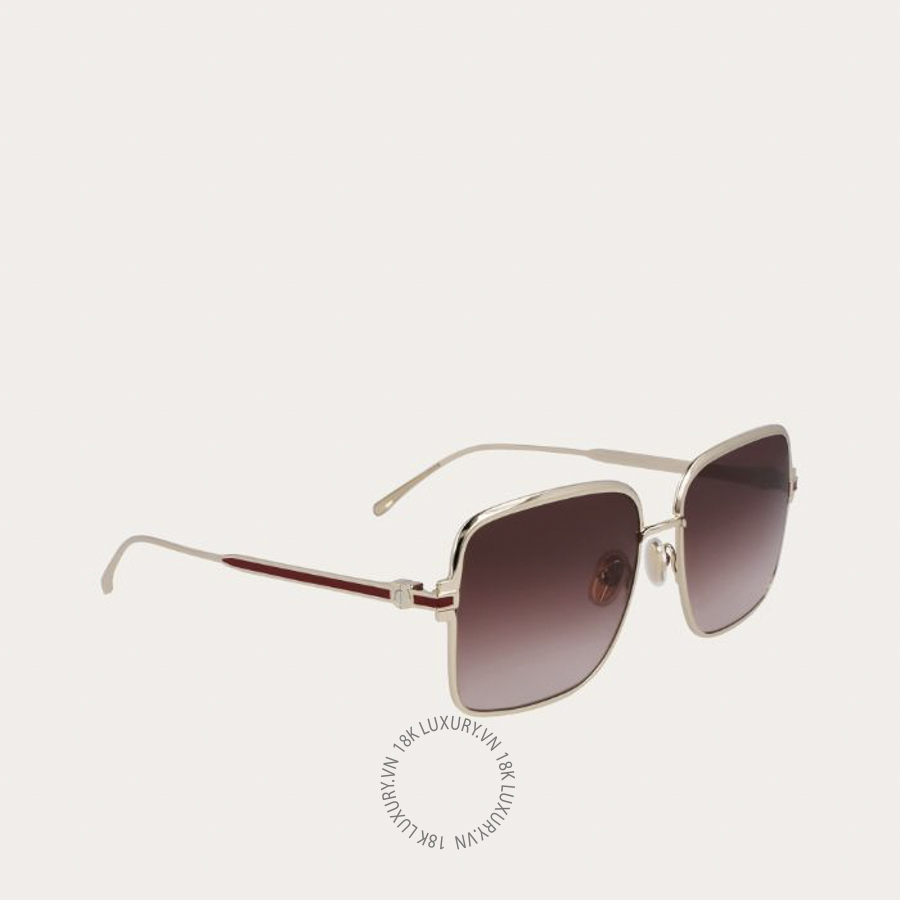 Kính mắt Salvatore Ferragamo Rectangular frame gold/brown 51S317782061 CHRG074