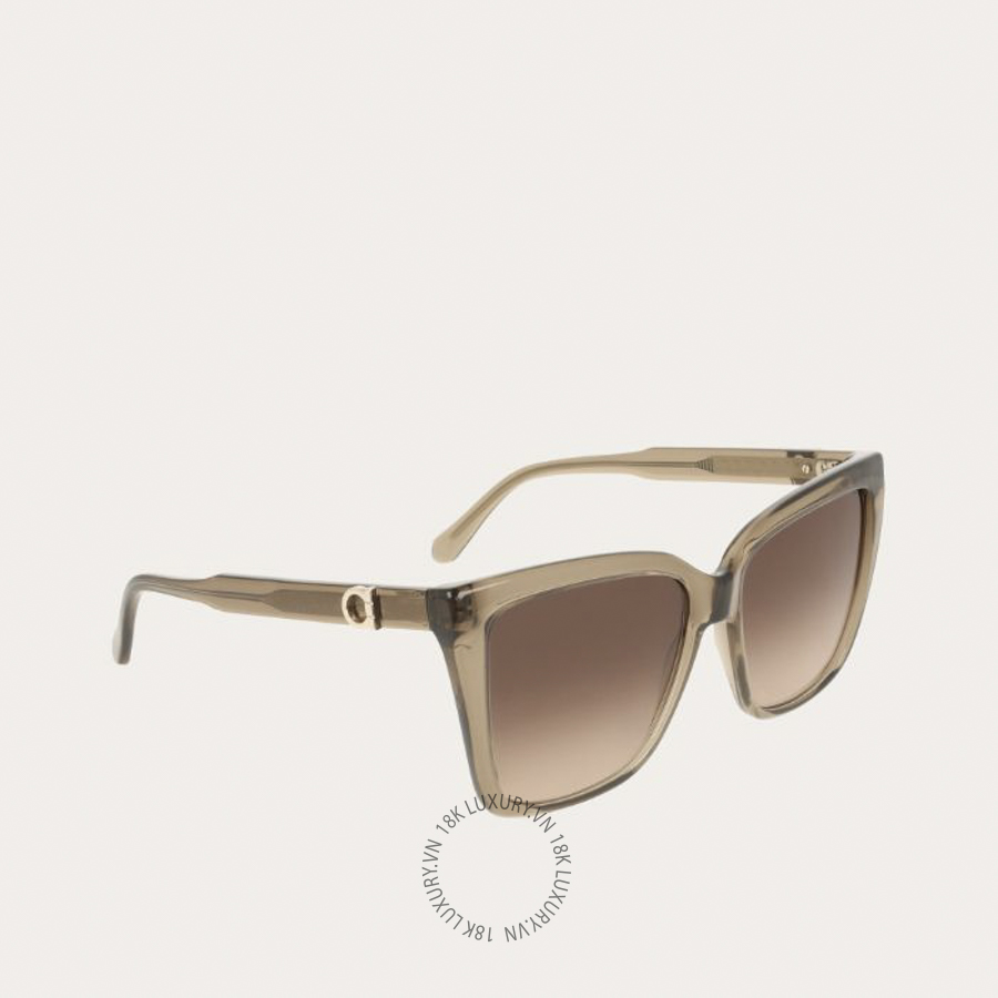 Kính mắt Salvatore Ferragamo Rectangular frame transparent brown 51H085791597 CHRG070