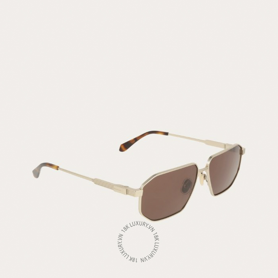 Kính mắt Salvatore Ferragamo Rectangular framematte gold 51S340796139 GLGD001