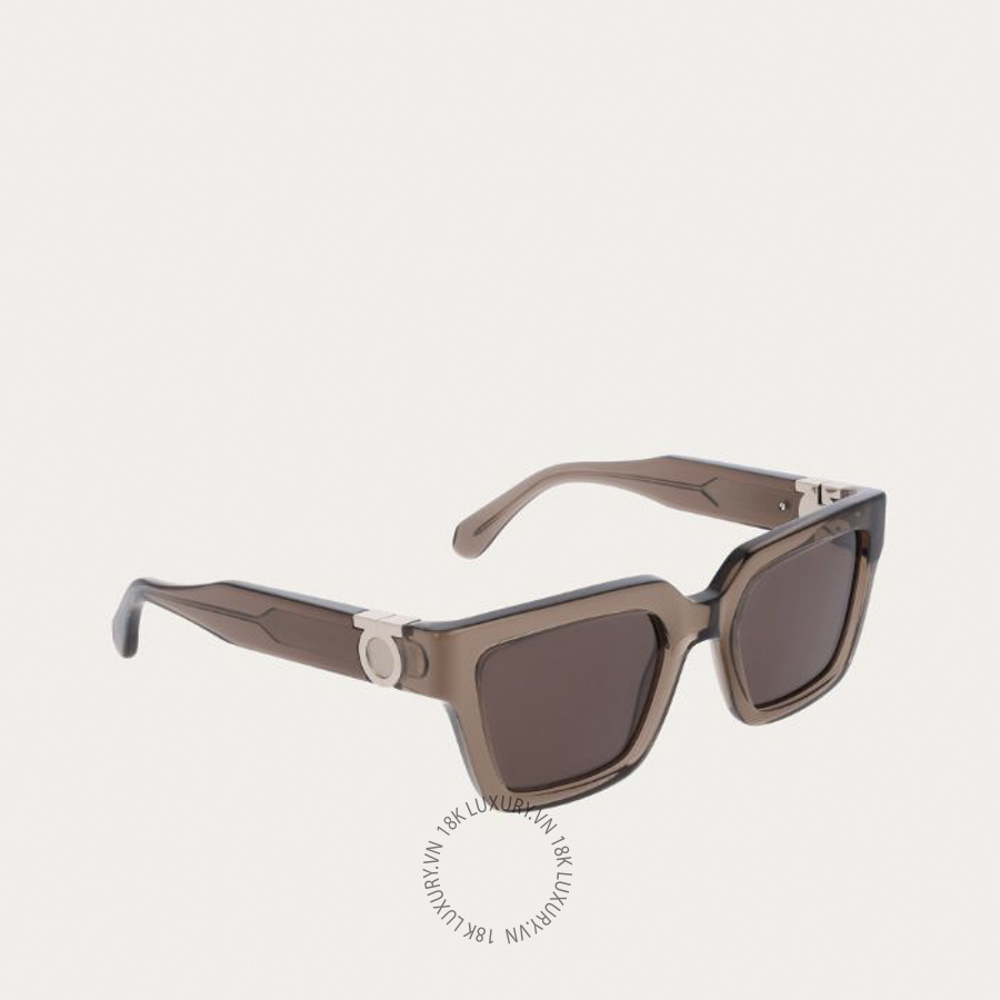 Kính mắt Salvatore Ferragamo Square frame transparent brown 51H066786640 CHRG083