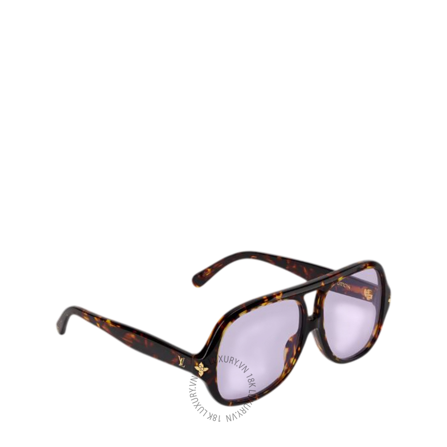Kính nữ LV Aura Flower Square Pilot Sunglasses Z3476W NKLV020