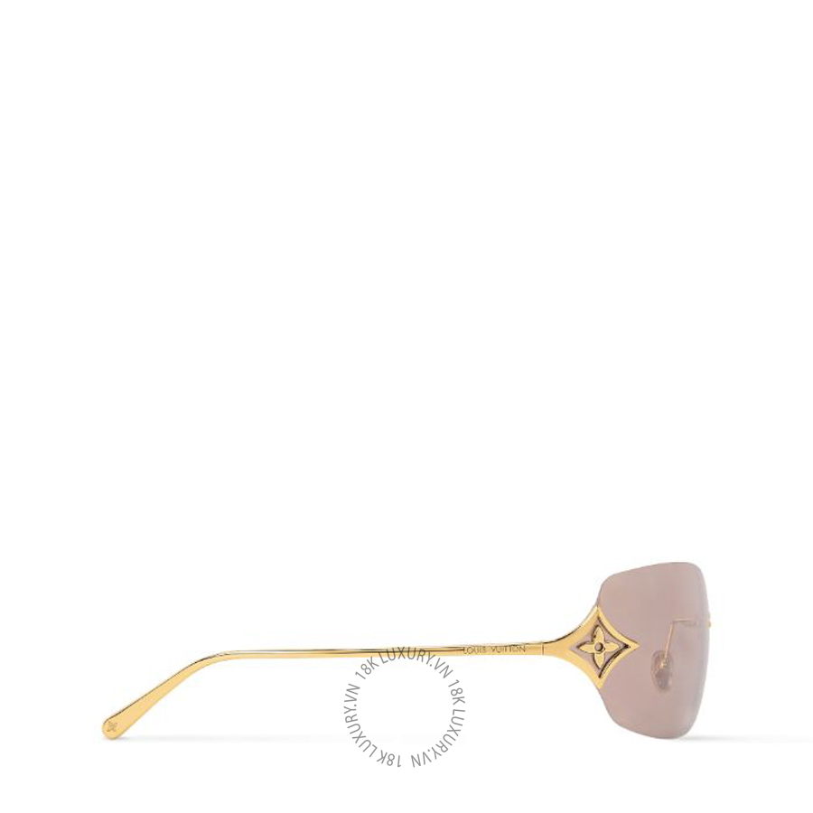 Kính nữ LV Curvy Flower Rectangle Sunglasses Z3457U NKLV009