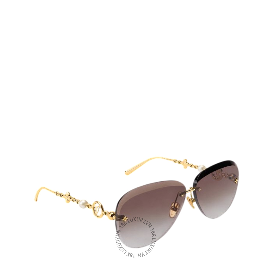 Kính nữ LV Jewel Pearl Pilot Sunglasses Z3318U NKLV036