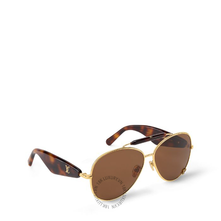 Kính nữ LV LVision Light Pilot Sunglasses Z3462U NKLV010