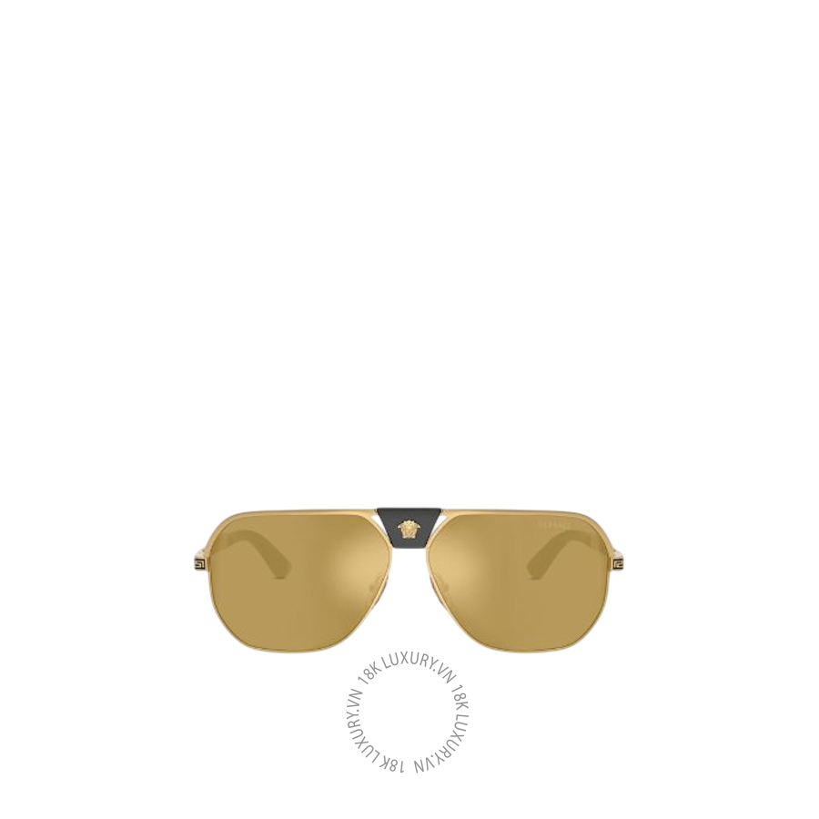 Kính Versace Nam Greca Flow Navigator Sunglasses O2294-O10025A61_RTU_TU_ONUL VSC573