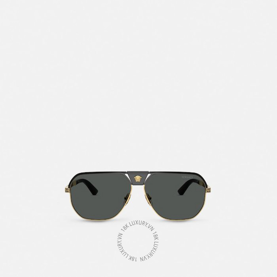 Kính Versace Nam Greca Flow Navigator Sunglasses O2294-O10028761_RTU_TU_ONUL VSC574