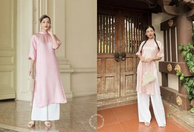 mac ao dai nen di giay gi Chọn kiểu giày phù hợp với phong cách áo dài