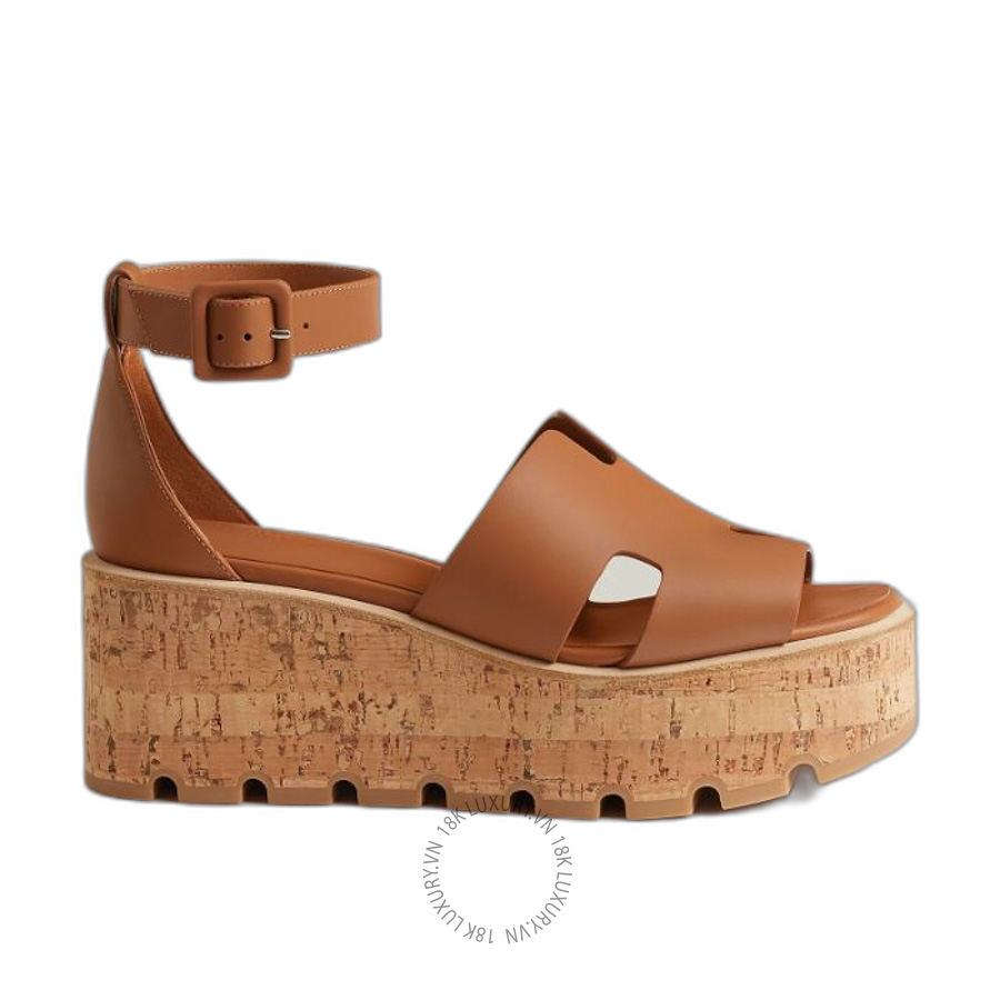 Sandal Cao Gót Hermes Luce 30 sandal Naturel H252132Z A3370 MHM472