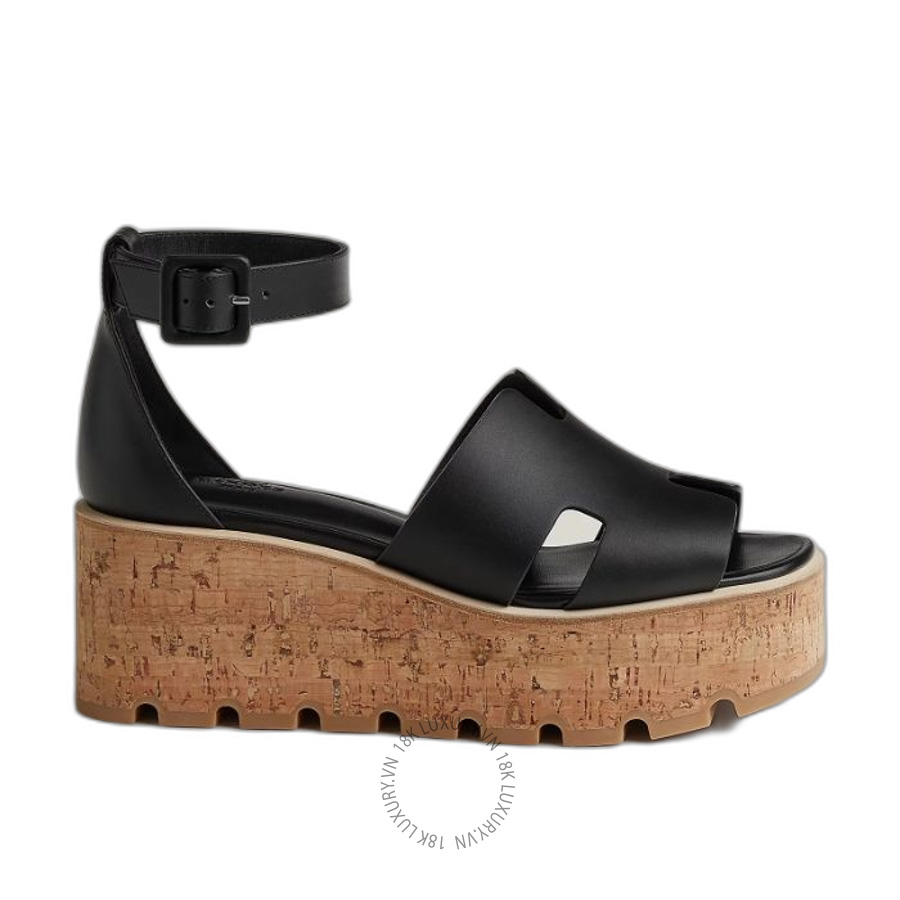 Sandal Cao Gót Hermes Luce 30 sandal Noir H252132Z 02350 MHM471