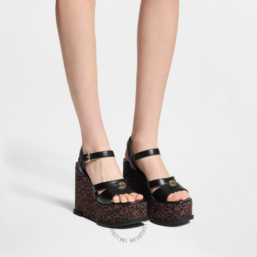 Sandal cao gót Louis Vuitton Maya Wedge 1AJONR NGLV435 11 Sandal cao gót Louis Vuitton Maya Wedge 1AJONR NGLV435