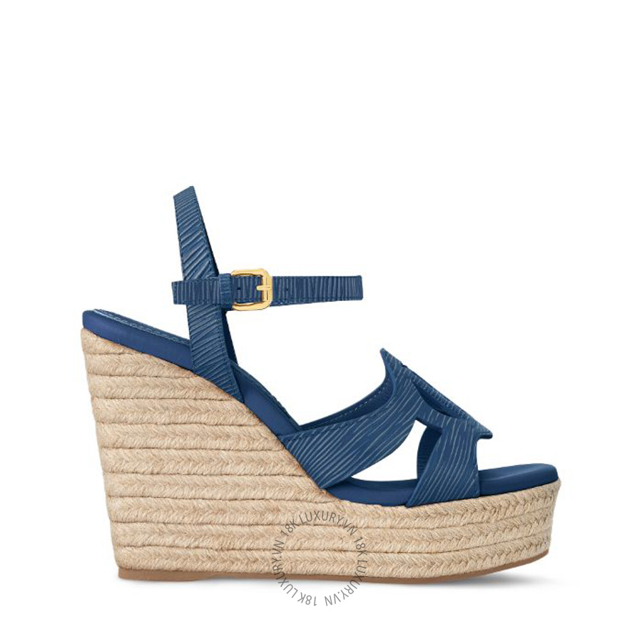 Sandal cao gót LV Isola Wedge Espadrilles 1AGYKT NGLV419