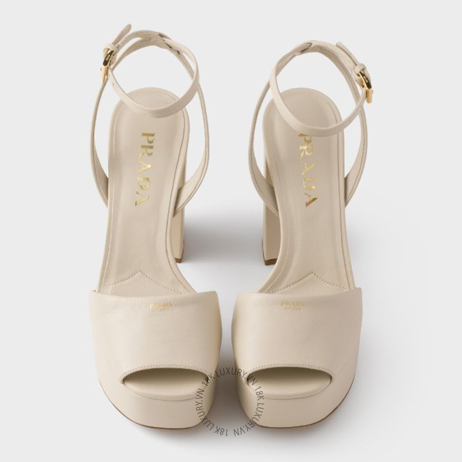 Sandal cao gót Prada Nappa leather platform 1XP48B_038_F0304_F_E115 NGPR281 12 Sandal cao gót Prada Nappa leather platform 1XP48B_038_F0304_F_E115 NGPR281
