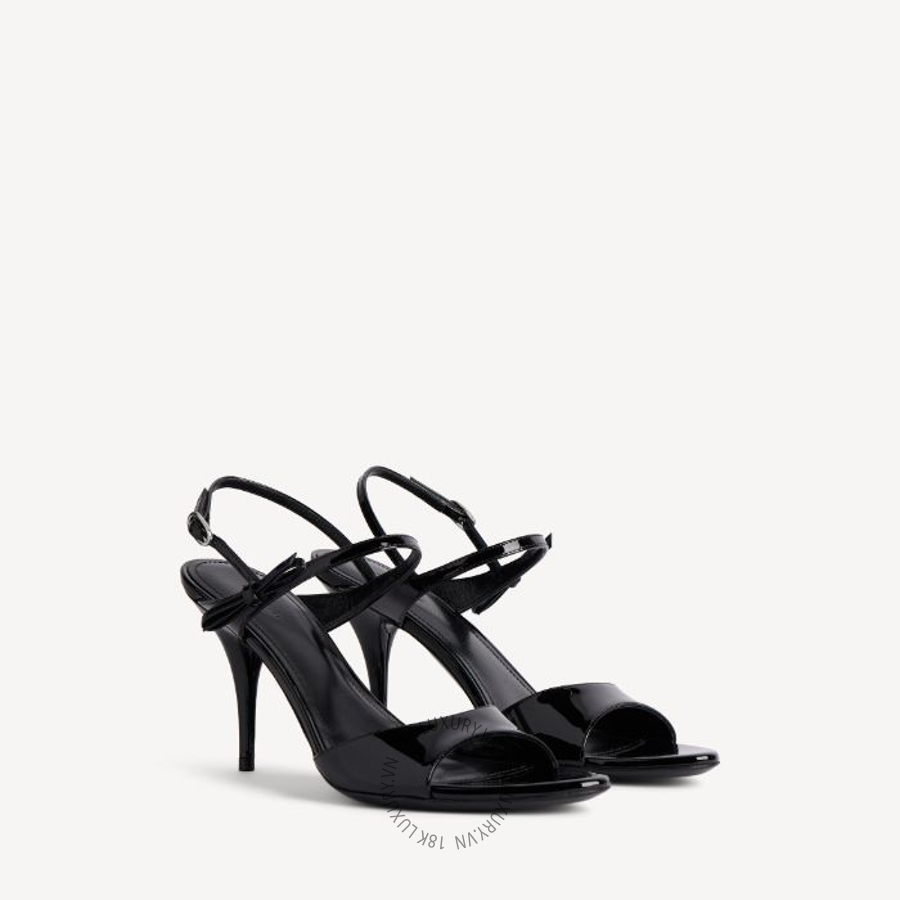 Sandals Cao gót Balenciaga Women's Avenue Bow Sandal in Black/silver 865845WB1F31010 BCA697