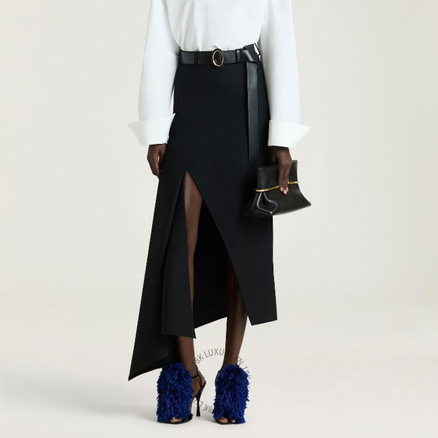 Sandals Cao Gót Givenchy Pompom heeled sandals in patent leather and knit BE30DLE2KH-470 GGD85