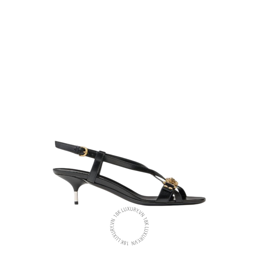 Sandals Cao Gót Versace Marisa Leather Sandals 50 mm 1025593-1A17253_1B00X VSC247