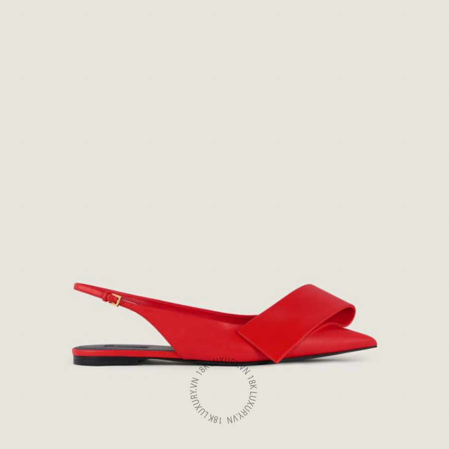 Sandals Givenchy Twisted Ribbon flat slingbacks in leather BE501CE1J7-626 GGD29