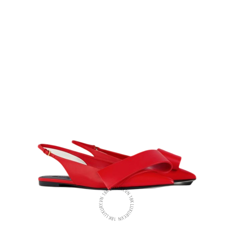 Sandals Givenchy Twisted Ribbon flat slingbacks in leather BE501CE1J7-626 GGD29