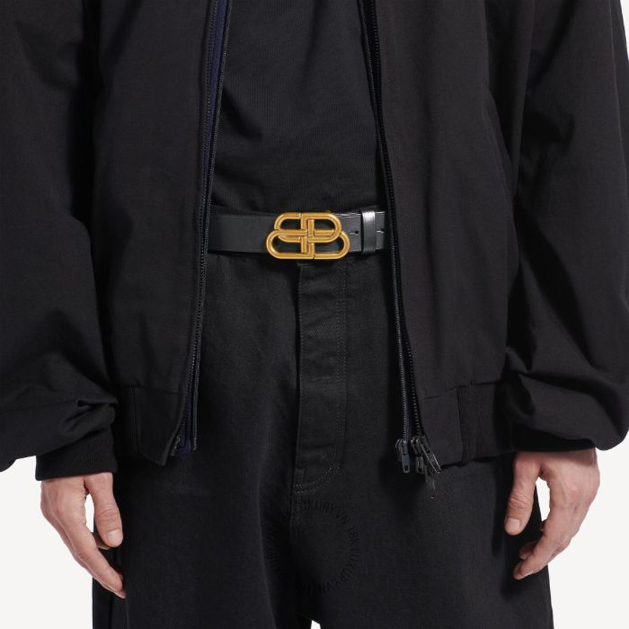 Thắt Lưng Balenciaga Bb Large Belt in Black 5703701CH041000 BCA835 8 Thắt Lưng Balenciaga Bb Large Belt in Black 5703701CH041000 BCA835