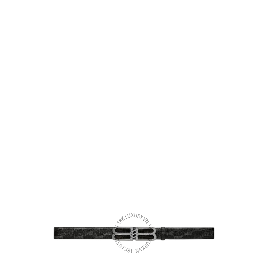Thắt Lưng Balenciaga Men's Bb Signature Belt Bb Monogram Coated Canvas in Black 703103210EI1060 BCA799