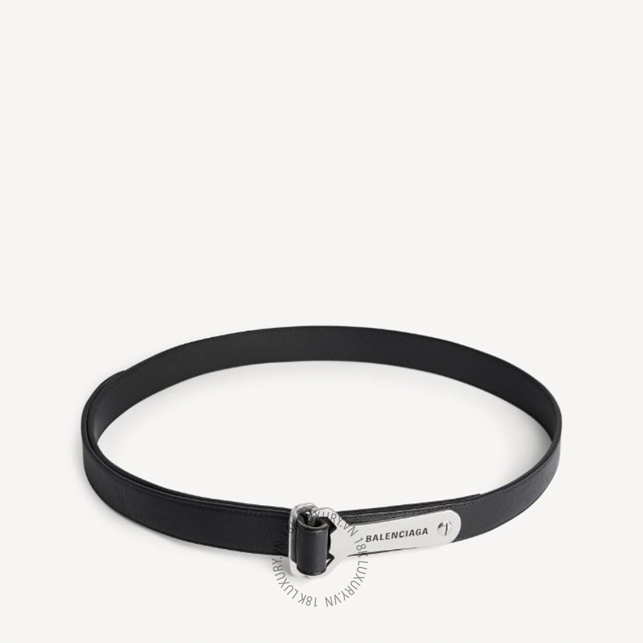 Thắt Lưng Balenciaga Men's Bottle Opener D Ring Belt in Black 7416132AADD1000 BCA798