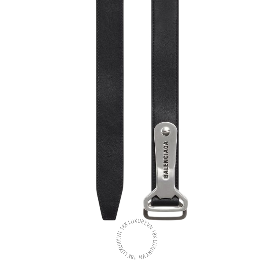 Thắt Lưng Balenciaga Men's Bottle Opener D Ring Belt in Black 7416132AADD1000 BCA798