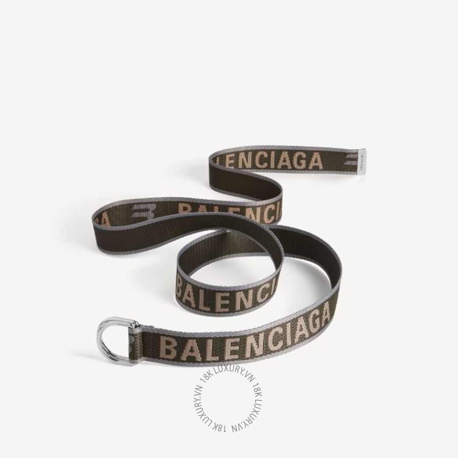 Thắt Lưng Balenciaga Men's D Ring Belt in Dark Green 703137210AA3561 BCA793