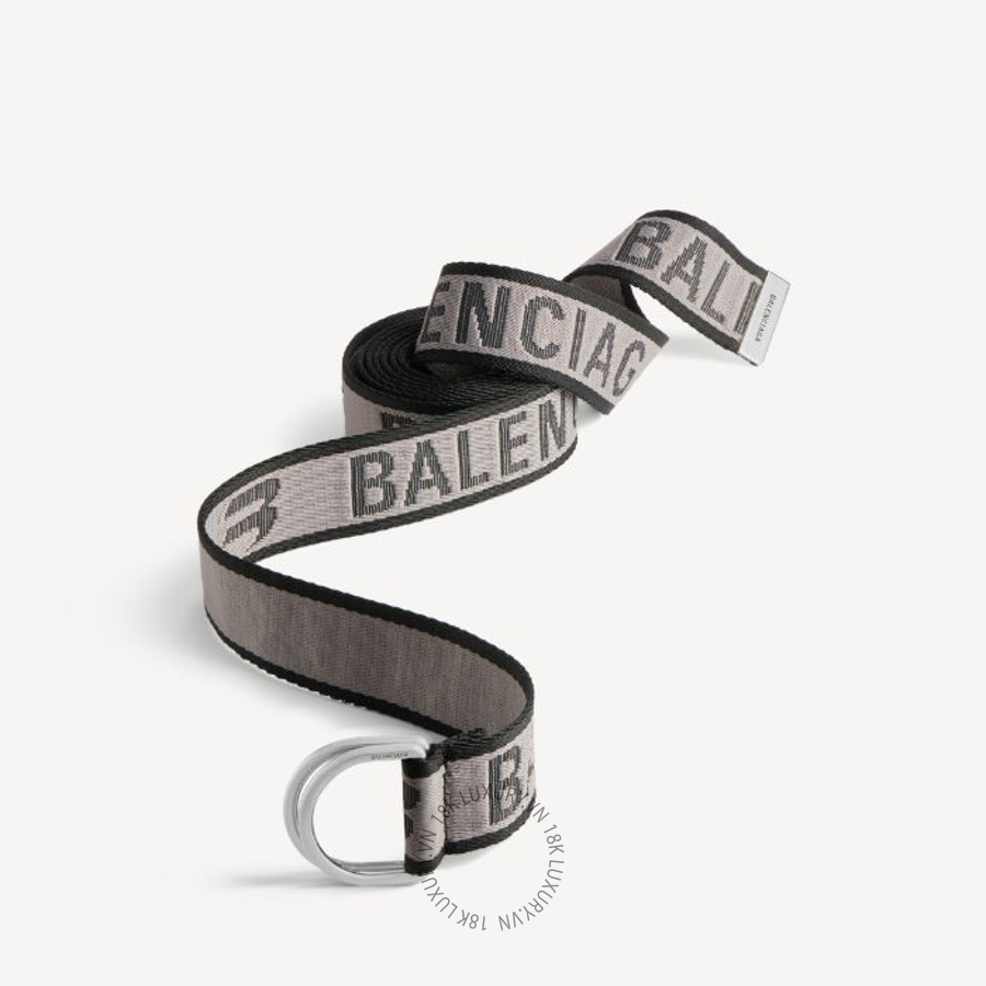 Thắt Lưng Balenciaga Men's D Ring Belt in Grey 703137210AA1161 BCA804