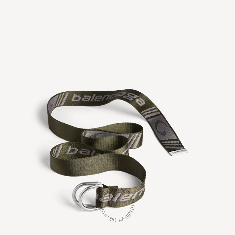Thắt Lưng Balenciaga Men's D Ring Belt in Khaki/grey 8509352AB5W3561 BCA792