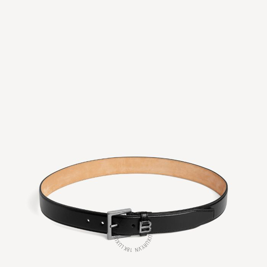 Thắt Lưng Balenciaga Men's Hourglass Belt in Black 8674992ACI51000 BCA785