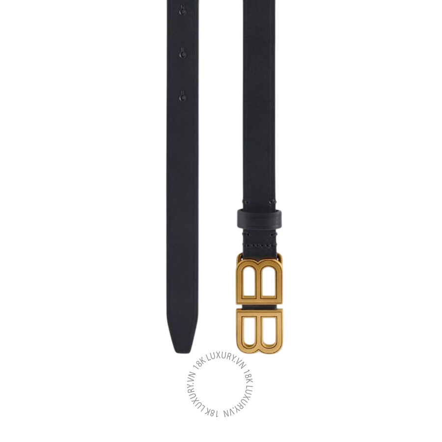 Thắt Lưng Balenciaga Women's Bb Hourglass Thin Belt in Black 6735181CH041000 BCA836