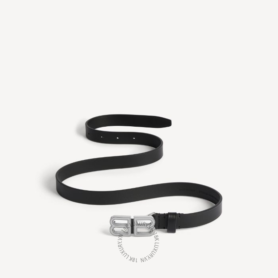 Thắt Lưng Balenciaga Women's Bb Hourglass Thin Belt in Black 6735182AAL31000 BCA825