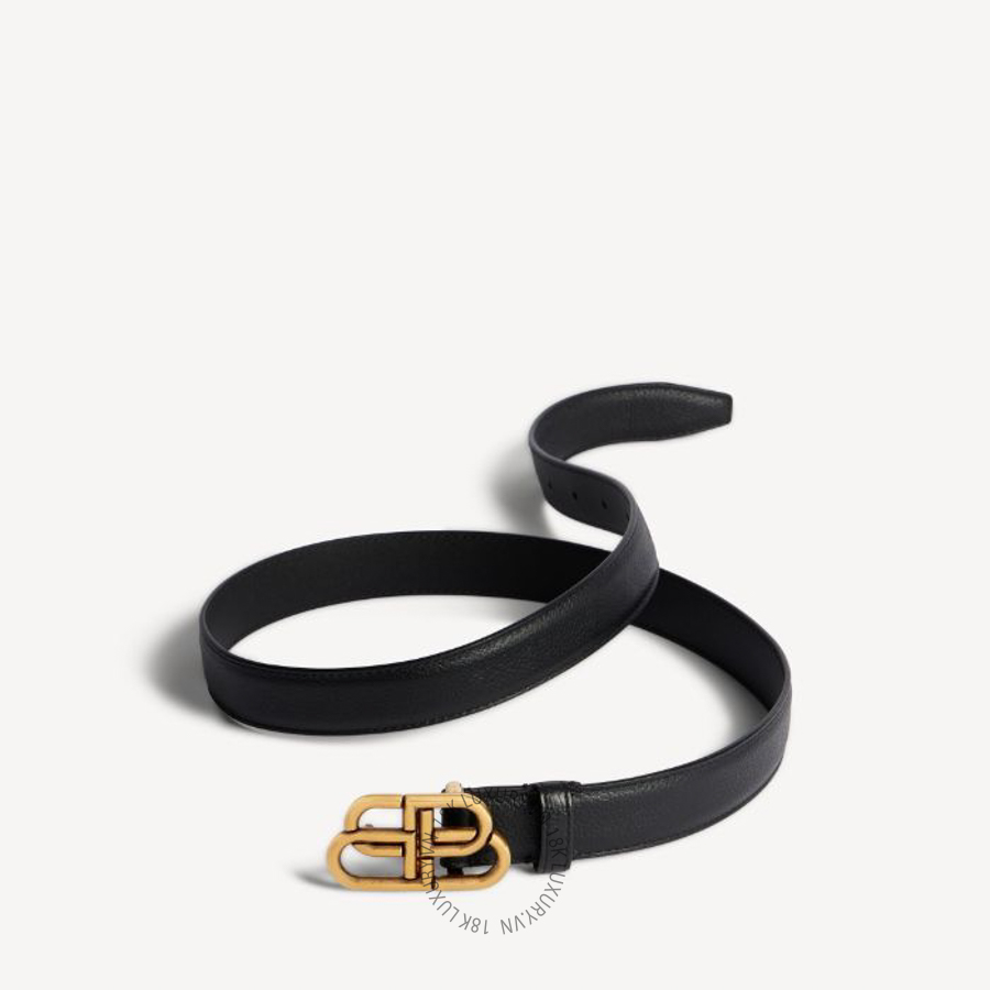 Thắt Lưng Balenciaga Women's Bb Thin Belt in Black 58169015YVM1000 BCA831