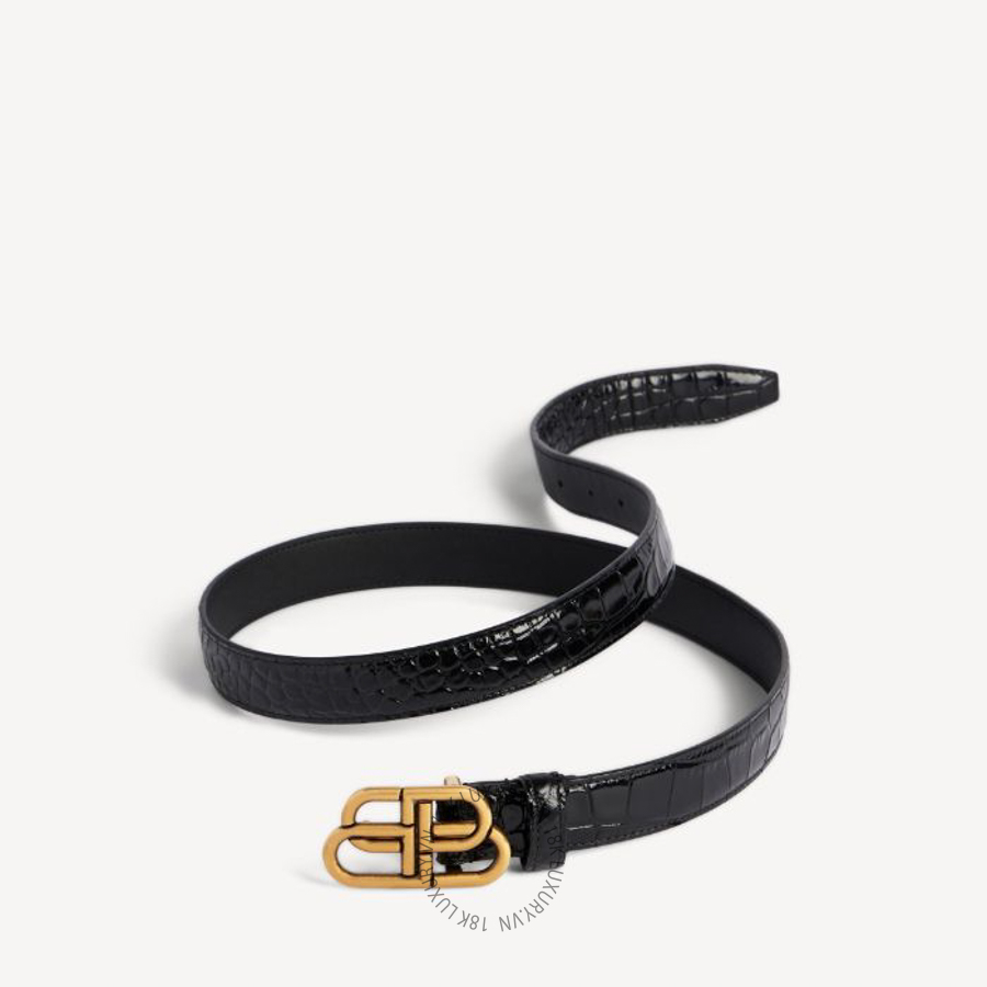 Thắt Lưng Balenciaga Women's Bb Thin Belt in Black 5816901LR041000 BCA832