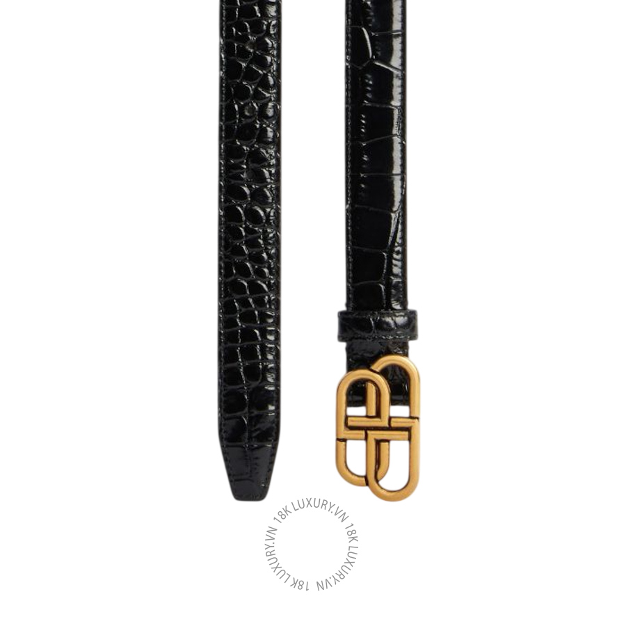 Thắt Lưng Balenciaga Women's Bb Thin Belt in Black 5816901LR041000 BCA832