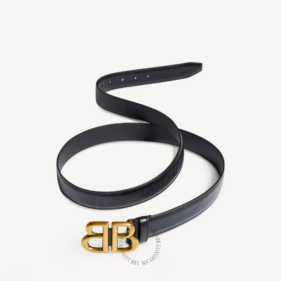 Thắt Lưng Balenciaga Women's Monaco Belt in Black 7660312AAR61000 BCA824